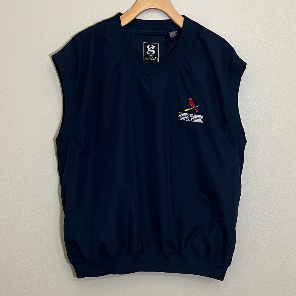 Gear for Sports MLB St. Louis Cardinals Spring Training Navy Sleeveless Vest
